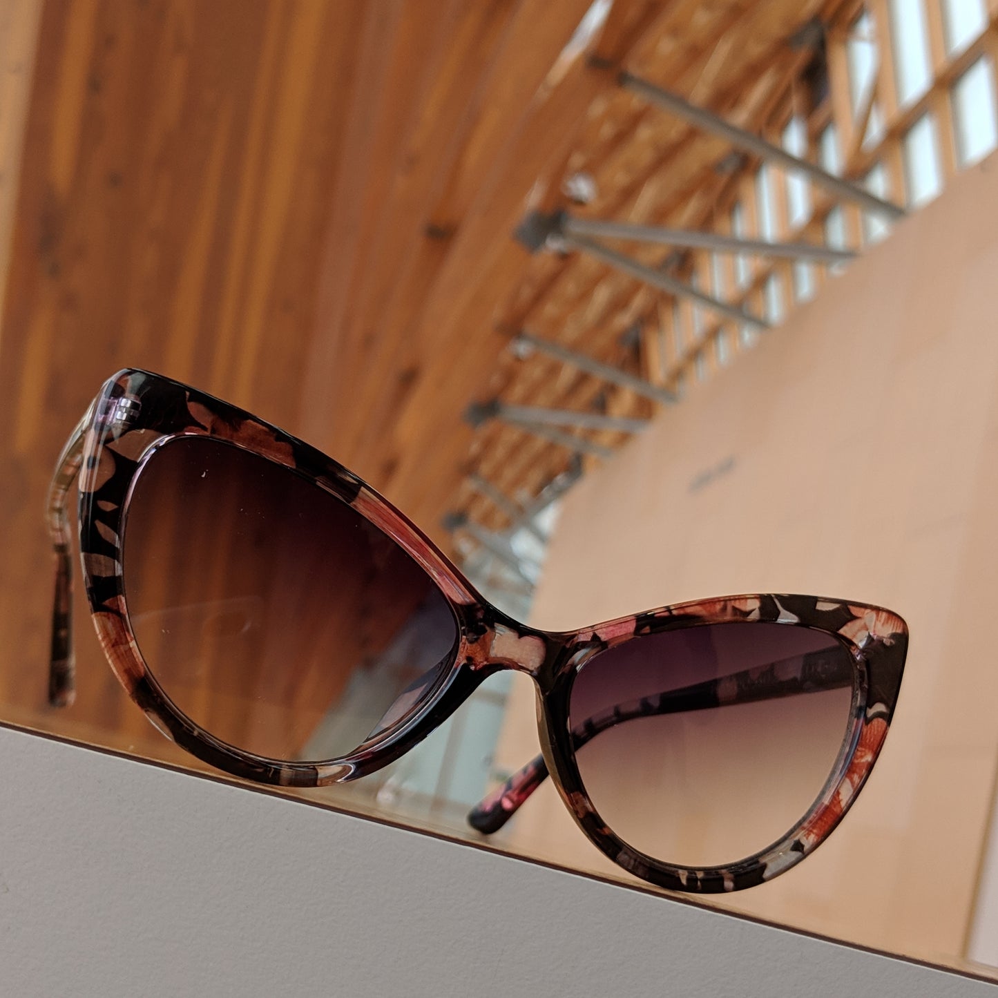 Flower Cat-Eye Sunglasses
