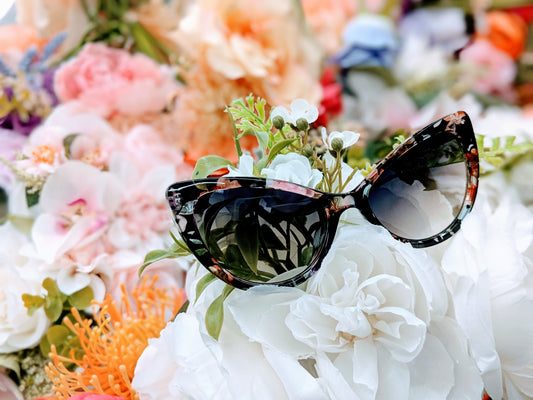 Flower Cat-Eye Sunglasses