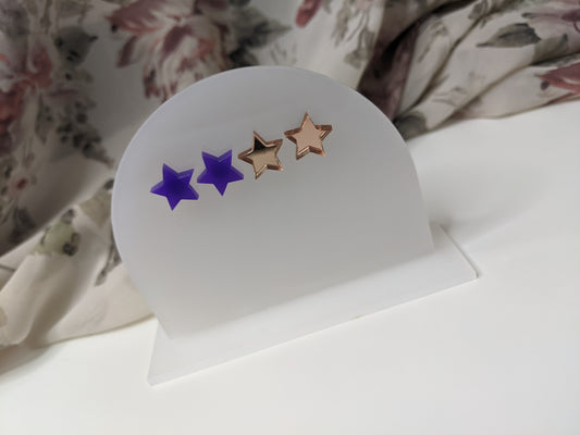 Acrylic Star Studs